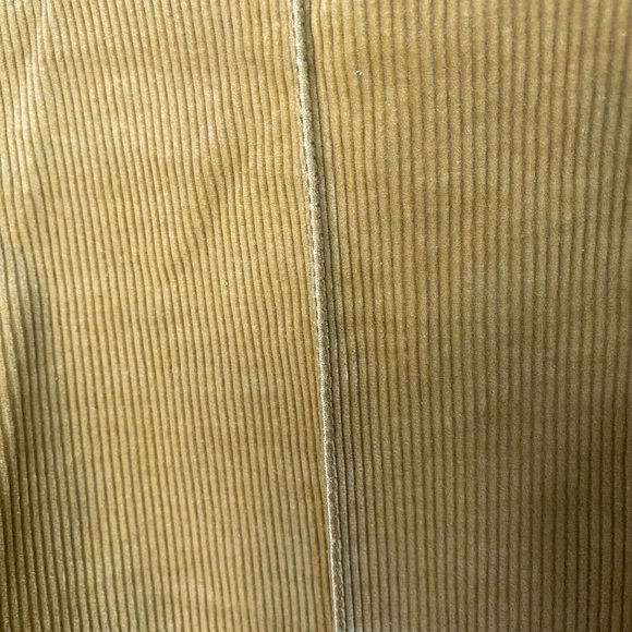 Tory Burch Size 28 Golden Mustard Corduroy Trouser Pants Stitched Crease - Picture 6 of 6